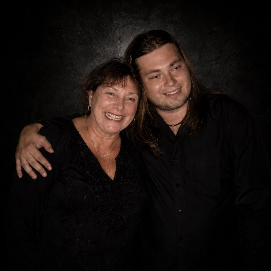 Mikee Jones with his mother Dusti